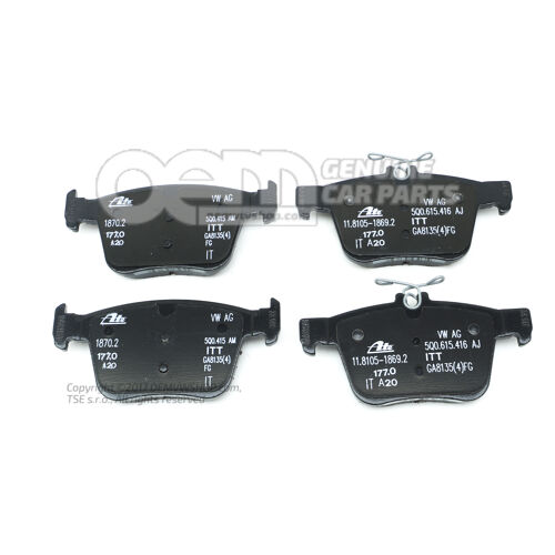 1 zestaw klocków hamulcowych do hamulca tarczowego 5Q0698451T