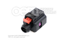 Płaska obudowa styków z mechanizmem blokującym styki. Element przyłączeniowy czujnika temperatury spalin, wtryskiwacz środka redukującego 8K0973702D (2)