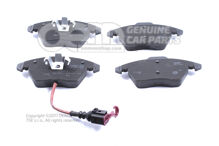 1 zestaw: klocki hamulcowe ze wskaźnikiem zużycia do hamulca tarczowego 5K0698151B