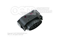 Płaska obudowa styków z mechanizmem blokującym styki 1J0941165