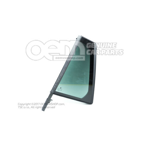 Szyba boczna (stała) czarna Skoda Superb 3V 3V9845213G 5AP