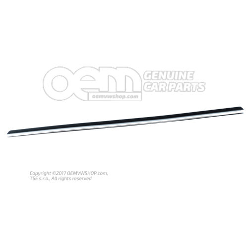 Listwa ochronna drzwi satynowa czarna Skoda Superb 3U 3U0853516B B41