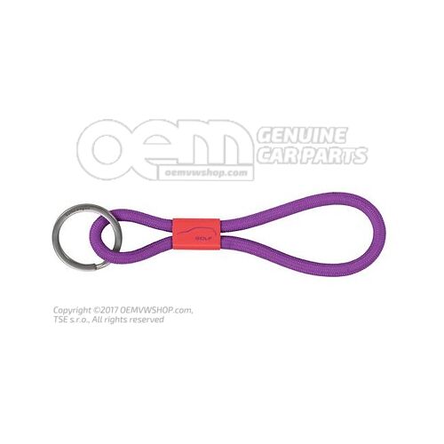 5HG087010  HTF Key tag, Purple, "1982", Golf Collection