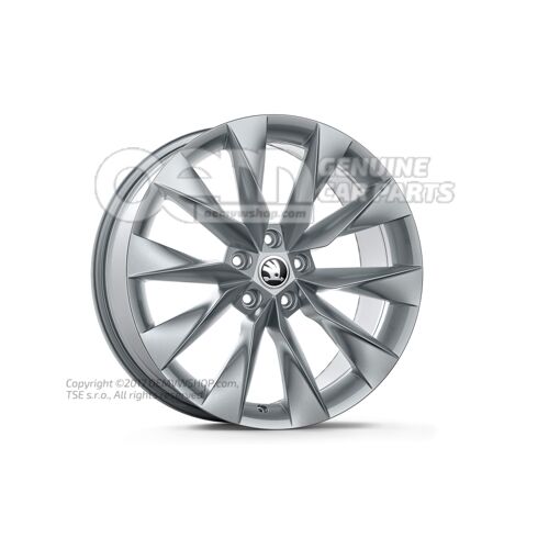 Obręcz aluminiowa Diamentowo-srebrna 5LG071499  8Z8