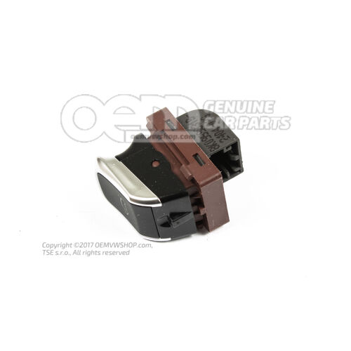 Przycisk do elektrycznego siłownika zamka pokrywy nero (czarny) 8K0959831B V10