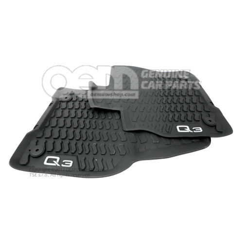 1 zestaw czarnych dywaników na stopy na każdą pogodę 83B061501  041