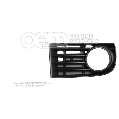 Kratka nawiewu satynowo czarna 1K0853665B 9B9