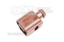 Płaska obudowa styków z mechanizmem blokującym styki 8K0973702A