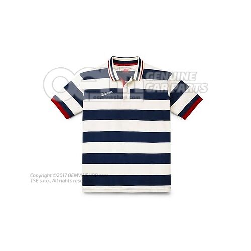 Koszulka polo, XXXL, męska, granatowo-beżowa, kolekcja klasyczna