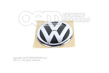 Emblemat VW w kolorach chrom/czarny 1S6853630  FXC