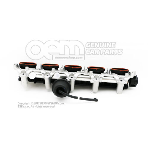 Dolna część kolektora dolotowego Audi RS6/RS6 plus/Avant Quattro 4F 07L133109AA