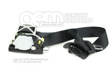 Fotel trzypunktowy automatyczny czarny Volkswagen Polo Hatchback 6R 6R3857706B RAA Fotel trzypunktowy automatyczny czarny Volkswagen Polo Hatchback 6R 6R3857706B RAA