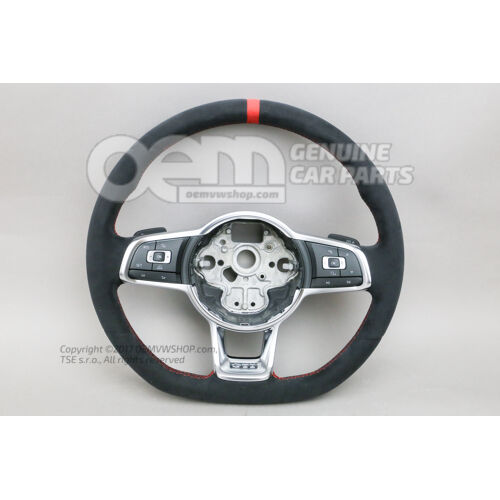 Kierownica wielofunkcyjna (skórzana) Kierownica schwarz/flashrot Volkswagen Golf 5G 5G0419091HBNNM