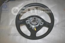 Kierownica (skórzana) czarno-żółta 1E0419091E HUW