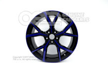 Obręcz aluminiowa czarno-niebieska 5H0601025AMNSY Obręcz aluminiowa czarno-niebieska 5H0601025AMNSY