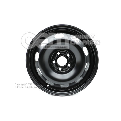 Felga stalowa rajdowa czarna 1J0601027AB03C
