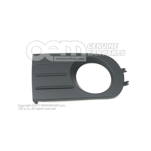 Osłona lampy przeciwmgielnej satynowa czarna Audi A2 8Z 8Z0807489D 3FZ