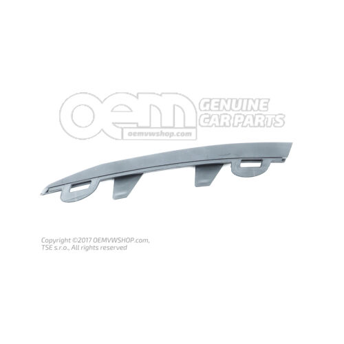 Listwy ozdobne zderzaka satynowo czarne Skoda Superb 3T 3T0853767  9B9