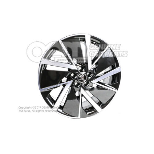 Felga aluminiowa w kolorze czarnym, metalicznym 654071498K FL8