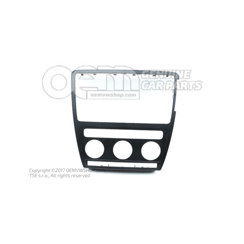 Listwa włącznika satynowa czarna 1Z0858069E 9B9