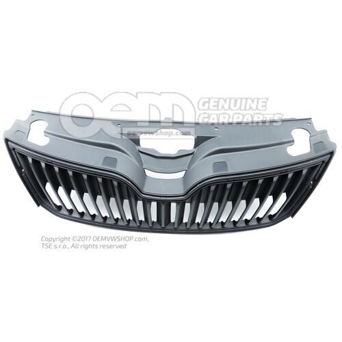 Grill czarny satynowy Skoda Rapid 5J 5JA853668  9B9