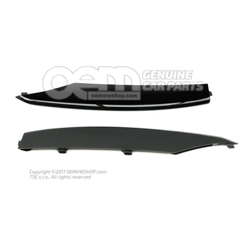 1 komplet listew wentylacyjnych czarno-błyszczący Audi R8 Coupe/Spyder 42 420898460A T94