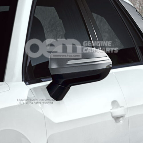 1 komplet nakładek na obudowy lusterek zewnętrznych platynowo-szary Audi Q2 81 81A072530  1RR