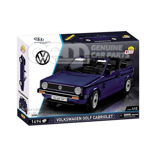 Zestaw, 1:12, „Golf 1 Cabrio”, niebieski, kolekcja licencjonowana