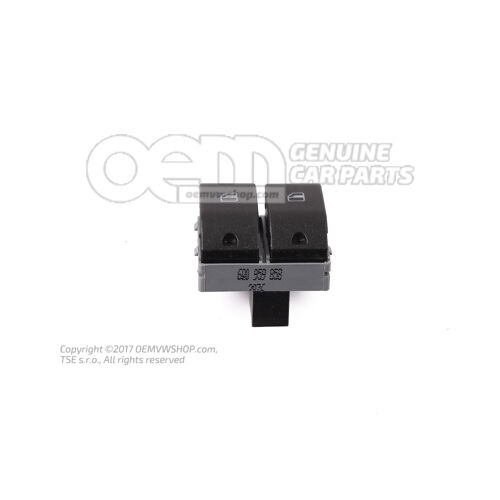 Przełącznik elektrycznego podnośnika szyb czarny satynowy 6Q0959858  9B9