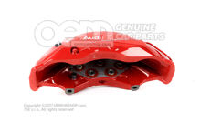 4J3615124E Audi e-tron GT red Calliper without brake pads for vehicles with ceramic brake disc pads size 420x40mm front right (1)