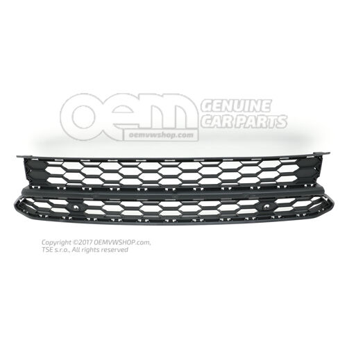 Kratka nawiewu satynowo czarna Volkswagen Amarok 2H 2H6853671  9B9
