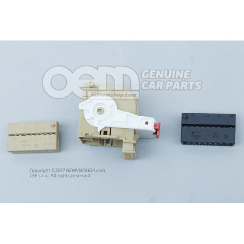 Flat contact housing with contact locking mechanism 85E937702A
