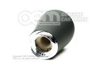 Gałka dźwigni zmiany biegów (skóra) Gałka dźwigni zmiany biegów (skóra) soul (czarna) 4B0711141AJ25D (1)