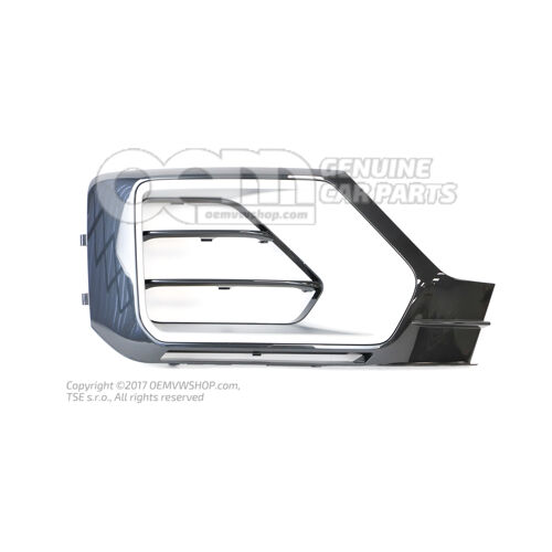 Kratka nawiewu szary manhattan/srebrny selenit Audi Q2 81 81A807672C X7L
