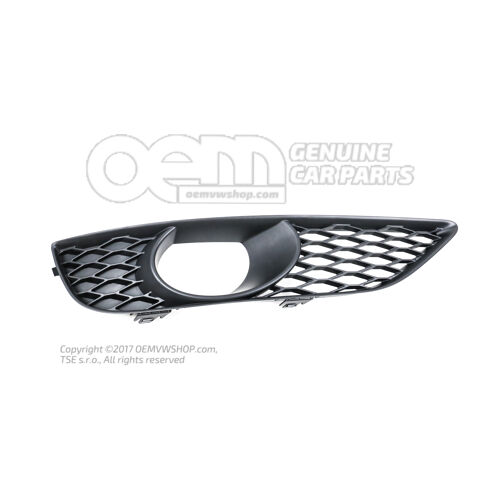 Osłona osłony lampy przeciwmgłowej, satynowa, czarna 4L0807676C 01C