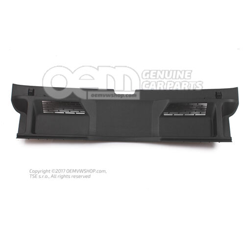 Osłona wspornika zamka, tytanowa, czarna 2GA863459A 82V