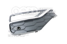 Osłona lampy przeciwmgielnej satynowa czarna/wysoki chrom Volkswagen Amarok 2H 2H6898490A RYP