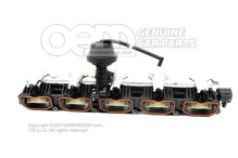 Dolna część kolektora dolotowego Audi RS6/RS6 plus/Avant Quattro 4F 07L133109AA (2)