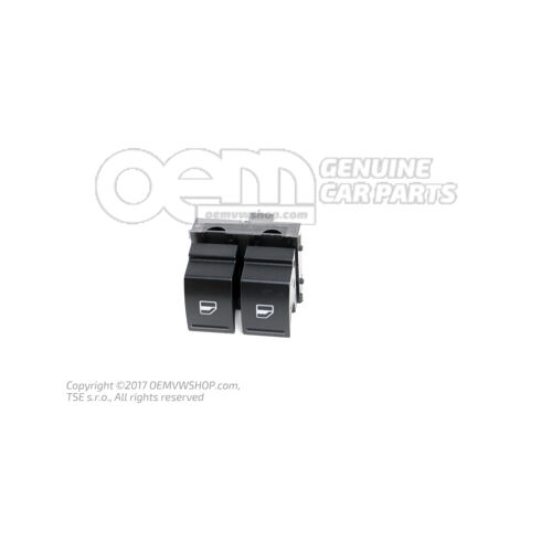 Przełącznik elektrycznego podnośnika szyb czarny 1Y0959857  2QL
