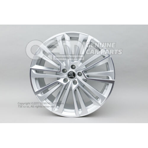 Obręcz aluminiowa Diamentowo-srebrna 5LG071491  8Z8