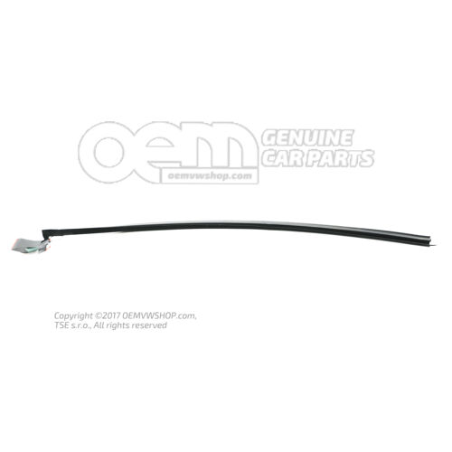 Uszczelka otworu okiennego, satynowa, czarna 1Y0837478C B41