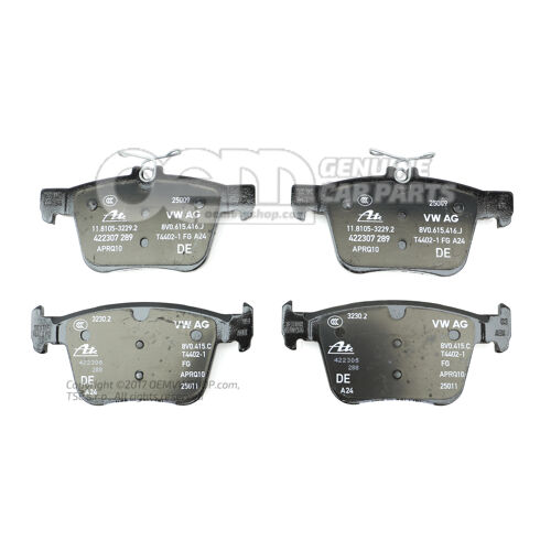 1 zestaw klocków hamulcowych do hamulca tarczowego 5Q0698451AC