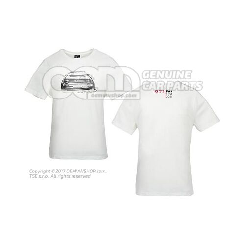 3A9084200C 084 T-shirt, L, unisex, White, GTI Collection