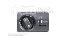 Przełącznik wielokrotny świateł pozycyjnych, reflektorów, przednich i tylnych świateł przeciwmgłowych soul (czarny) 4B1941531E 5PR