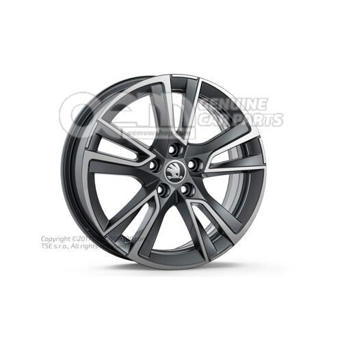 Obręcz aluminiowa Antracyt metalik (szary) Precyzyjnie toczone aluminium 6VA071496B HA7