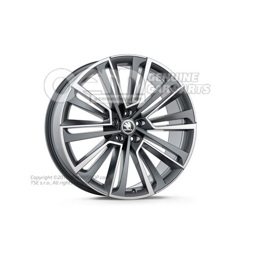 Obręcz aluminiowa Antracyt metalik (szary) 5LG071491E HA7