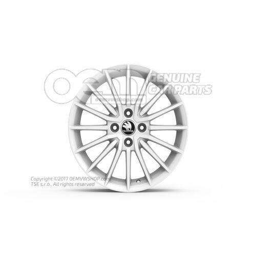 Felga aluminiowa biała Skoda Citigo 1S 1ST071496G FM9