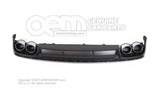 Audi S6 4K Dyfuzor tylny czarny / chrom "fałszywe rury wydechowe" Audi A6/S6/Avant/Quattro 4K OEM02403374 (2)