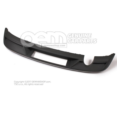 Spoiler satynowy czarny/chrom Audi A3 Sedan/Sportback 8V 8V3807434  9B9