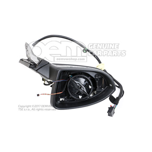 Obudowa lusterka zewnętrznego satynowo czarna Volkswagen Golf 5G 5G2857507DN9B9